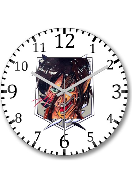 Attack On Titan Arin Attack On Titan Duvar Saati Bombeli Gerçek Cam