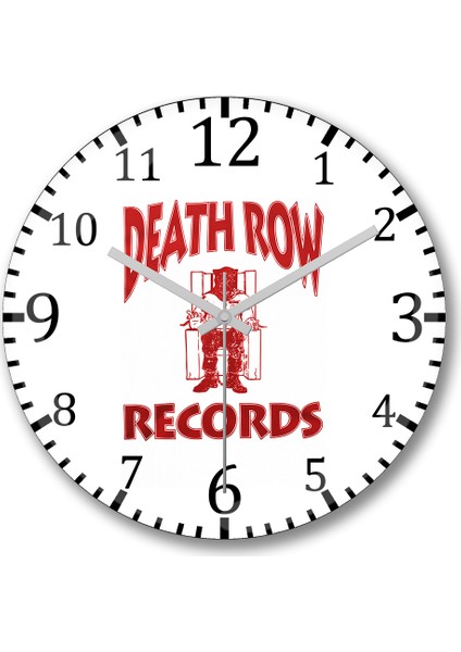Death Row Records Duvar Saati Bombeli Gerçek Cam