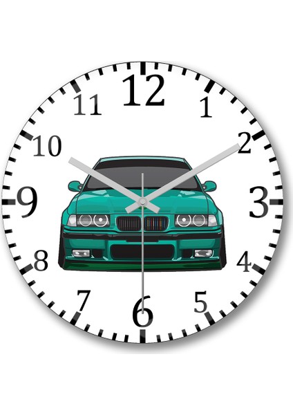 E36 B Bmw Duvar Saati Bombeli Gerçek Cam