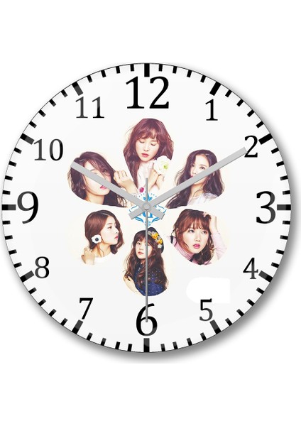 Gfriend Duvar Saati Bombeli Gerçek Cam
