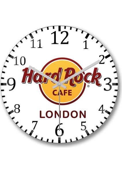 Hard Rock London Duvar Saati Bombeli Gerçek Cam
