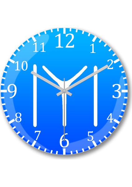 Kayı Boyu Bayrağı Logosu Duvar Saati Bombeli Gerçek Cam