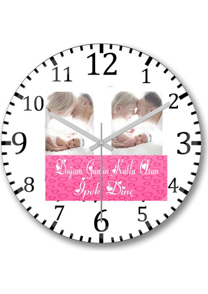 Kişiye Özel Avukat Duvar Saati Bombeli Gerçek Cam