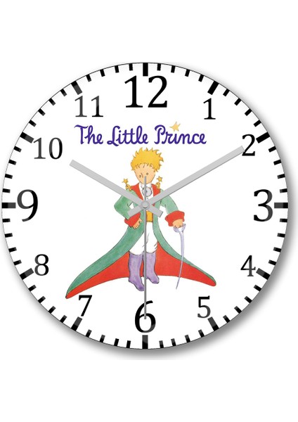 Küçük Prens Duvar Saati Bombeli Gerçek Cam