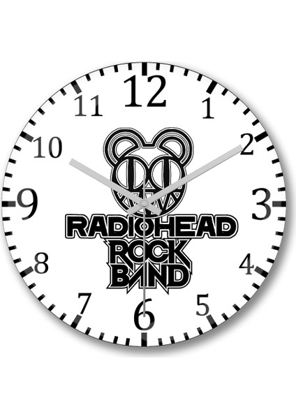 Radiohead Duvar Saati Bombeli Gerçek Cam