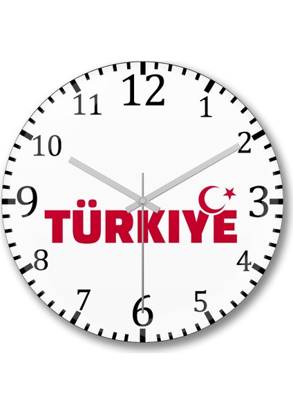 Türkiye Duvar Saati Bombeli Gerçek Cam