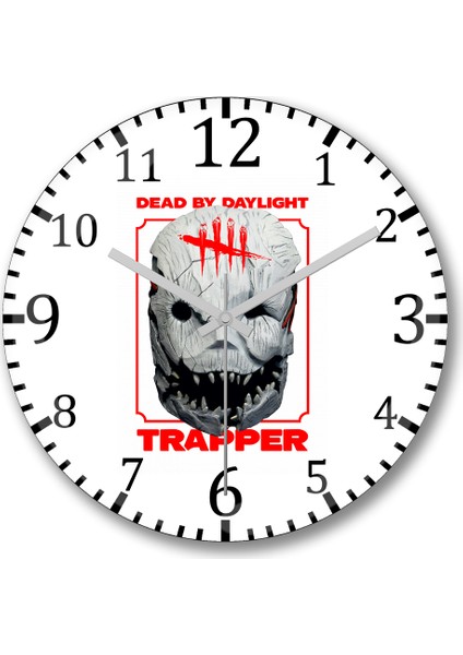 Dead By Daylight Trapper Duvar Saati Bombeli Gerçek Cam