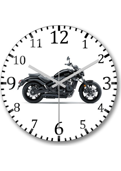 Kawasaki Vulcan S Duvar Saati Bombeli Gerçek Cam