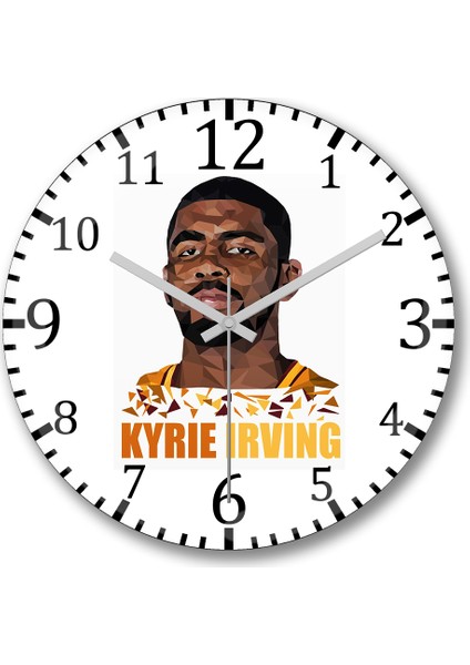 Kyrie Irving Duvar Saati Bombeli Gerçek Cam
