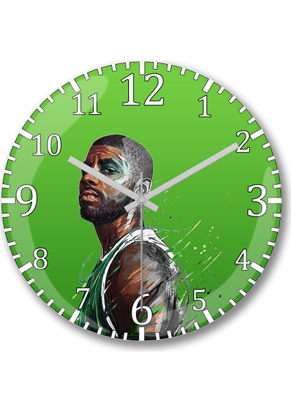 Kyrie Irving Kyrie Irving Duvar Saati Bombeli Gerçek Cam