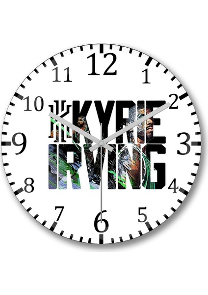 Kyrie Irving 01 Kyrie Irving Duvar Saati Bombeli Gerçek Cam