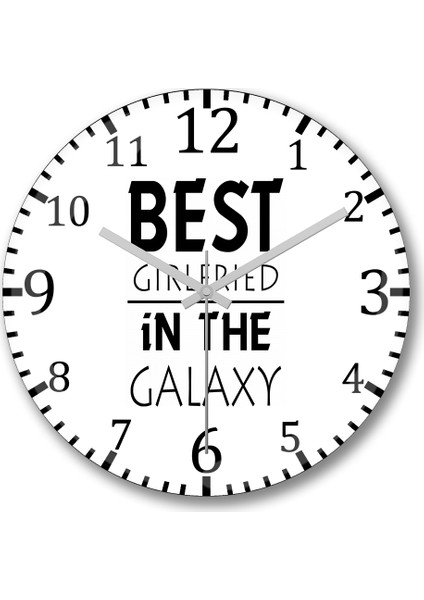 Melhor Amiga Da Galaxia Duvar Saati Bombeli Gerçek Cam