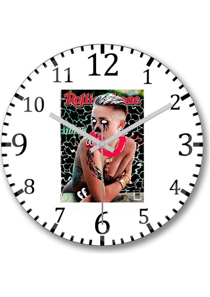 Miley Duvar Saati Bombeli Gerçek Cam