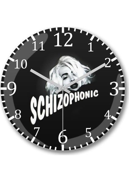 Nuno Schizophonic Duvar Saati Bombeli Gerçek Cam