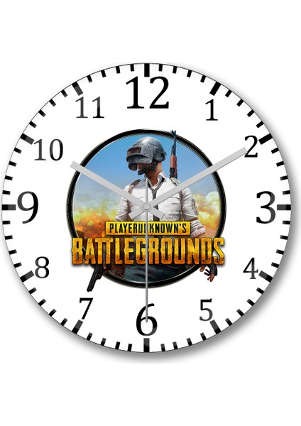 Players Unknown Battlegrounds Pubg Duvar Saati Bombeli Gerçek Cam