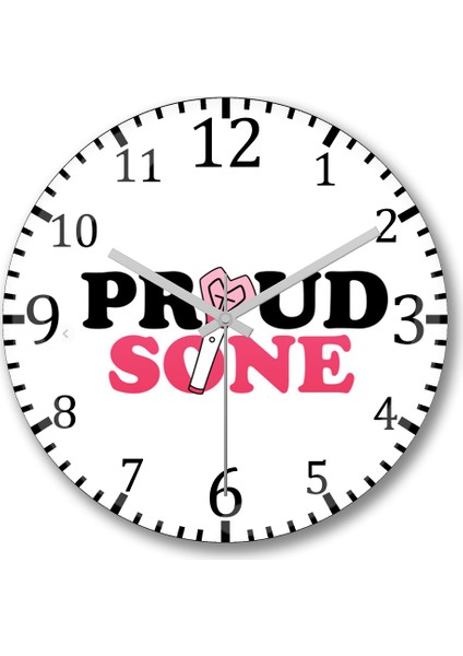 Proud Sone Duvar Saati Bombeli Gerçek Cam