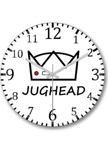 Riverdale Jughead Jones Duvar Saati Bombeli Gerçek Cam