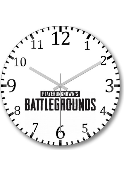 Serie Pubg Playersunknows Battlegrounds Duvar Saati Bombeli Gerçek Cam
