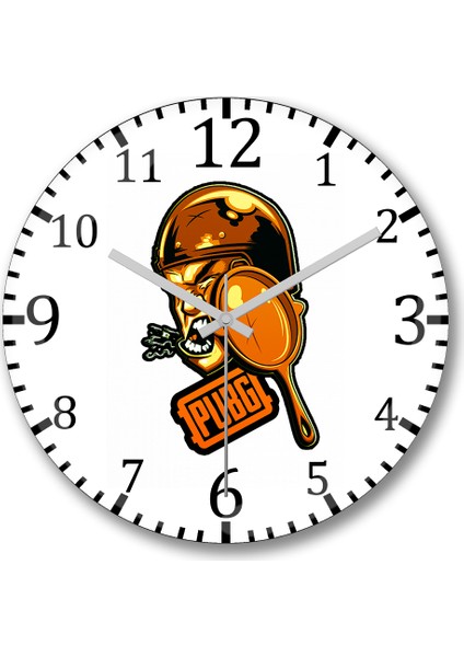 Serie Pubg Frigideira Duvar Saati Bombeli Gerçek Cam