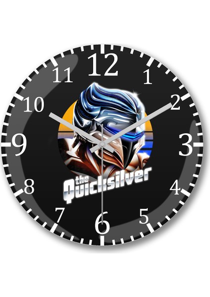 Silverhawks The Quicksilver Duvar Saati Bombeli Gerçek Cam