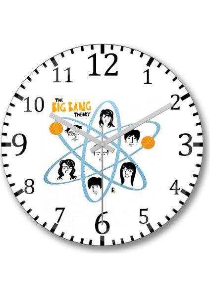 The Big Bang Theory Duvar Saati Bombeli Gerçek Cam