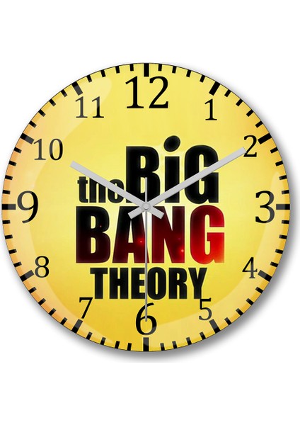 The Big Bang Theory Duvar Saati Bombeli Gerçek Cam