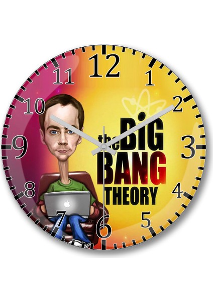 The Big Bang Theory Duvar Saati Bombeli Gerçek Cam