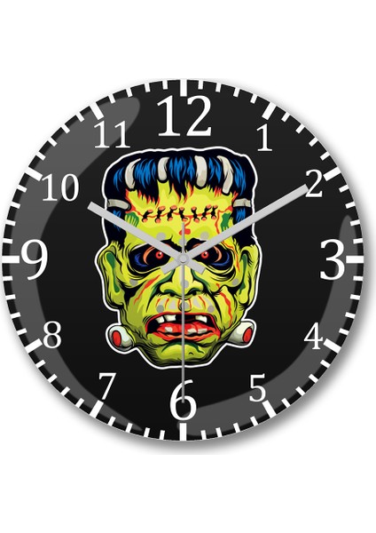Vintage Halloween Is The Best Duvar Saati Bombeli Gerçek Cam