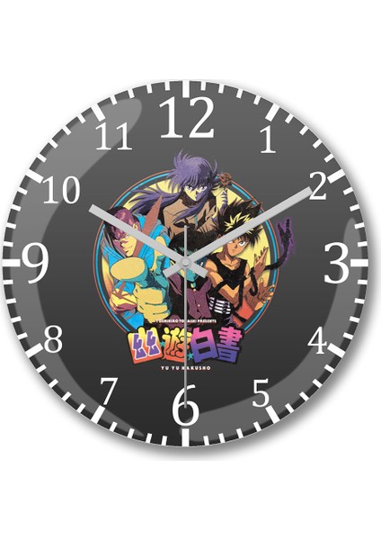 Yu Yu Hakusho Duvar Saati Bombeli Gerçek Cam