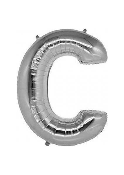 C Silver Harf Folyo Balon 90 cm