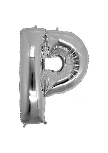 P Silver Harf Folyo Balon 90 cm