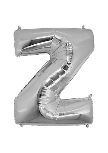 Z Silver Harf Folyo Balon 90 cm