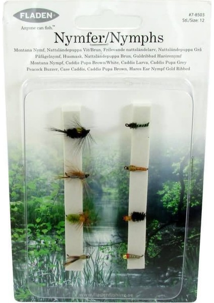 Nymphs Fly Sinek Seti N.12 8p