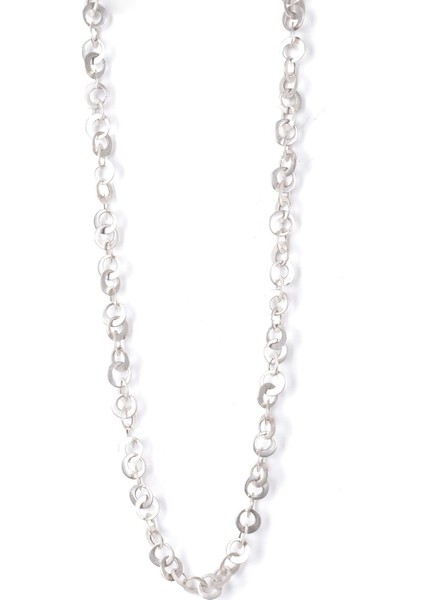 Kadın Antik Gümüş Kaplama Halka Uzun Kolye modelleri