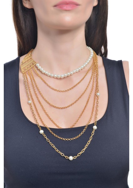 Kadın Tasarım Kombin Kolye