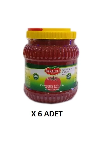 Tuzlu Domates Salçası Koli 1800 gr x 6'lı