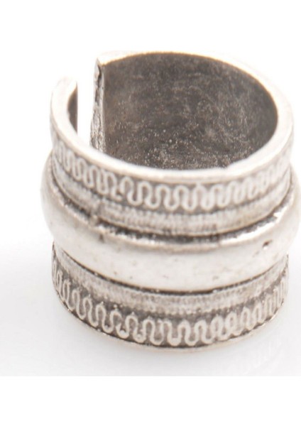 Kadın Antik Gümüş Kaplama Kabartma Baskılı Yüzük fiyatları