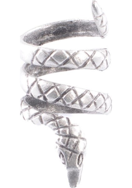 Kadın Antik Gümüş Kaplama Dolama Yılan Yüzük fırsatları