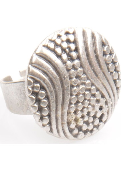 Kadın Antik Gümüş Kaplama Lale Motifli Yüzük fiyatları