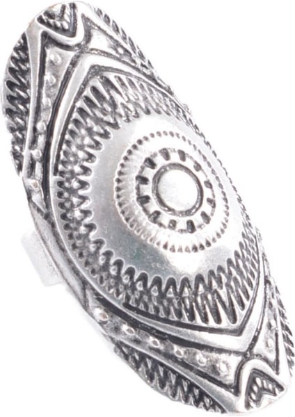 Kadın Antik Gümüş Kaplama Bohem Yüzük modelleri