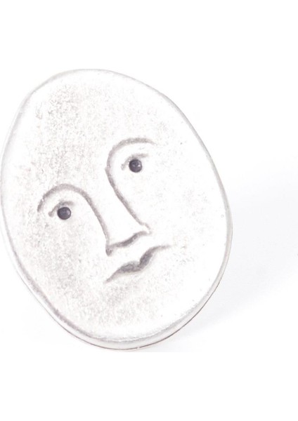 Kadın Antik Gümüş Kaplama Emoji Yüzük fiyatları