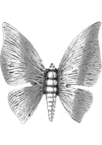 Kadın Antik Gümüş Kaplama Kelebek Figürlü Yüzük indirimleri