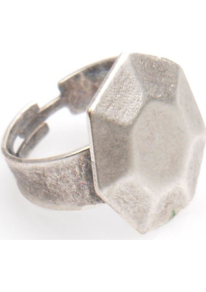 Kadın Antik Gümüş Kaplama Kubik Yüzük fiyatları