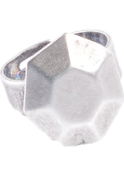 Kadın Antik Gümüş Kaplama Kubik Yüzük modelleri