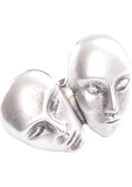 Kadın Antik Gümüş Kaplama Çift Yüz Yüzük modelleri