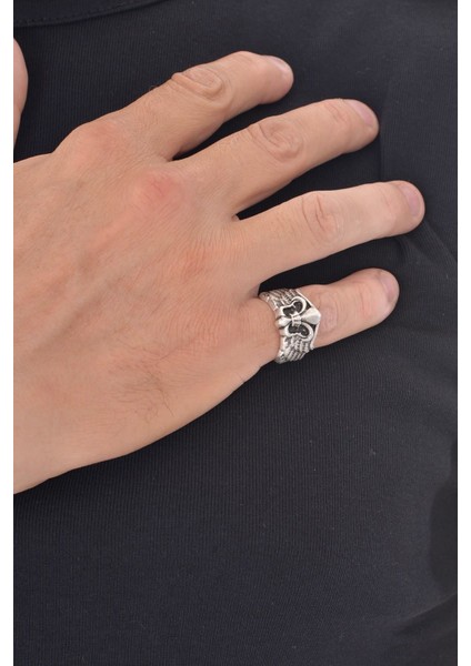 Erkek Antik Gümüş Yüzük