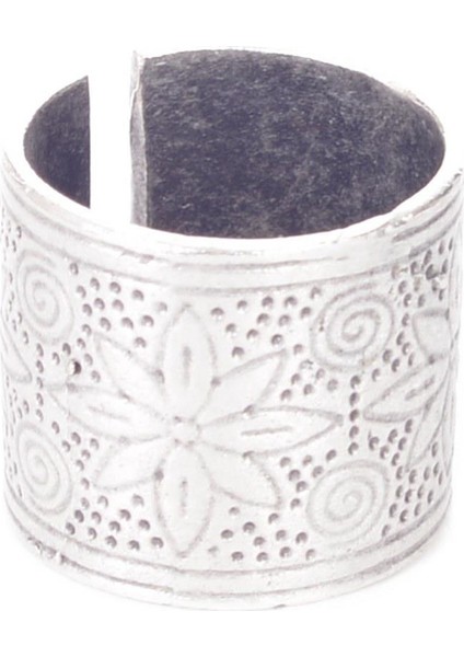 Erkek Antik Gümüş Kaplama Baskılı Serçe Parmak Yüzük fiyatları