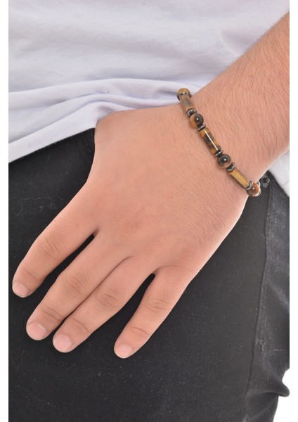 Erkek Doğaltaş Bileklik