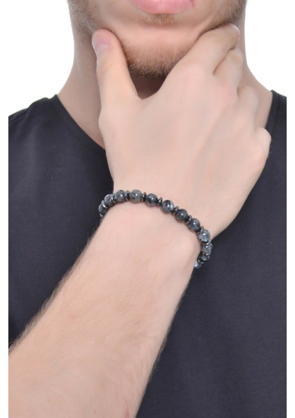 Erkek Akik Doğaltaş Bileklik