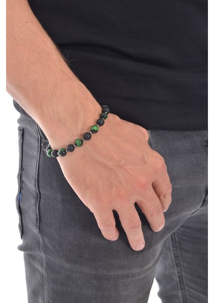 Erkek Doğaltaş Bileklik